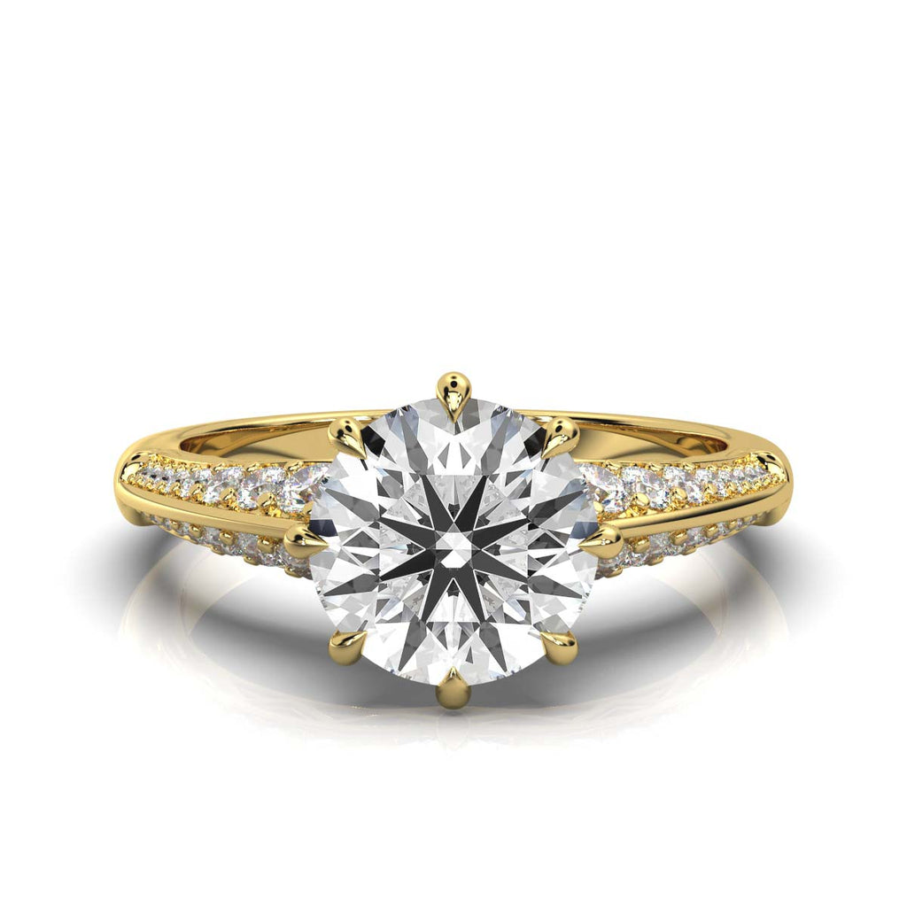 Solid Gold 2.3ct Solitaire Lab Grown Diamond Ring