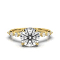 Solid Gold 2 CT Lab Grown Diamond Engagement Ring (5E96C5)