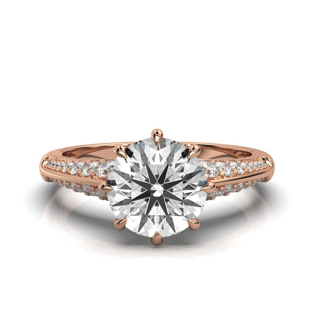 Solid Gold 2.3ct Solitaire Lab Grown Diamond Ring