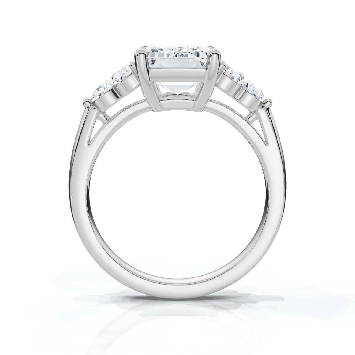 Solid Gold Solitaire Lab Grown Diamond Ring (CFD889)