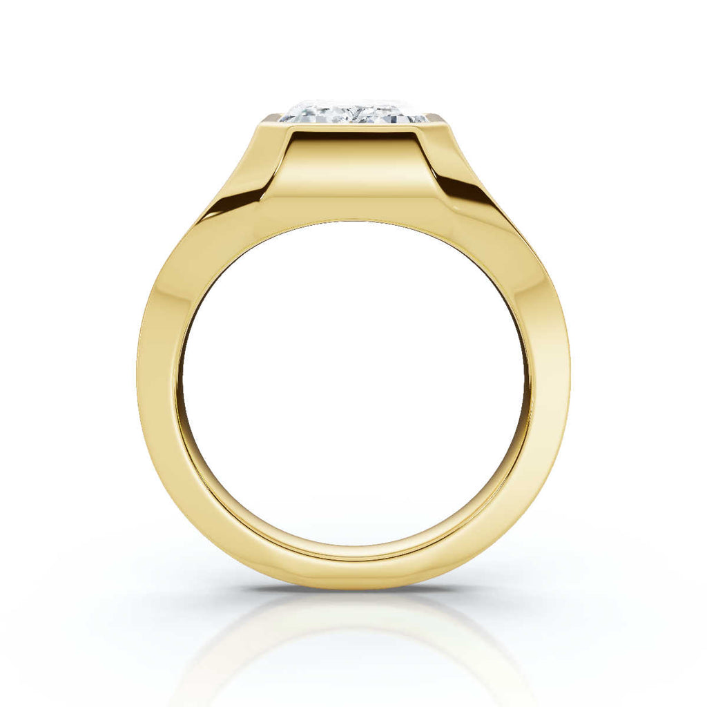 Solid Gold 2ct Emerald Cut Lab Grown Diamond Ring (173790)