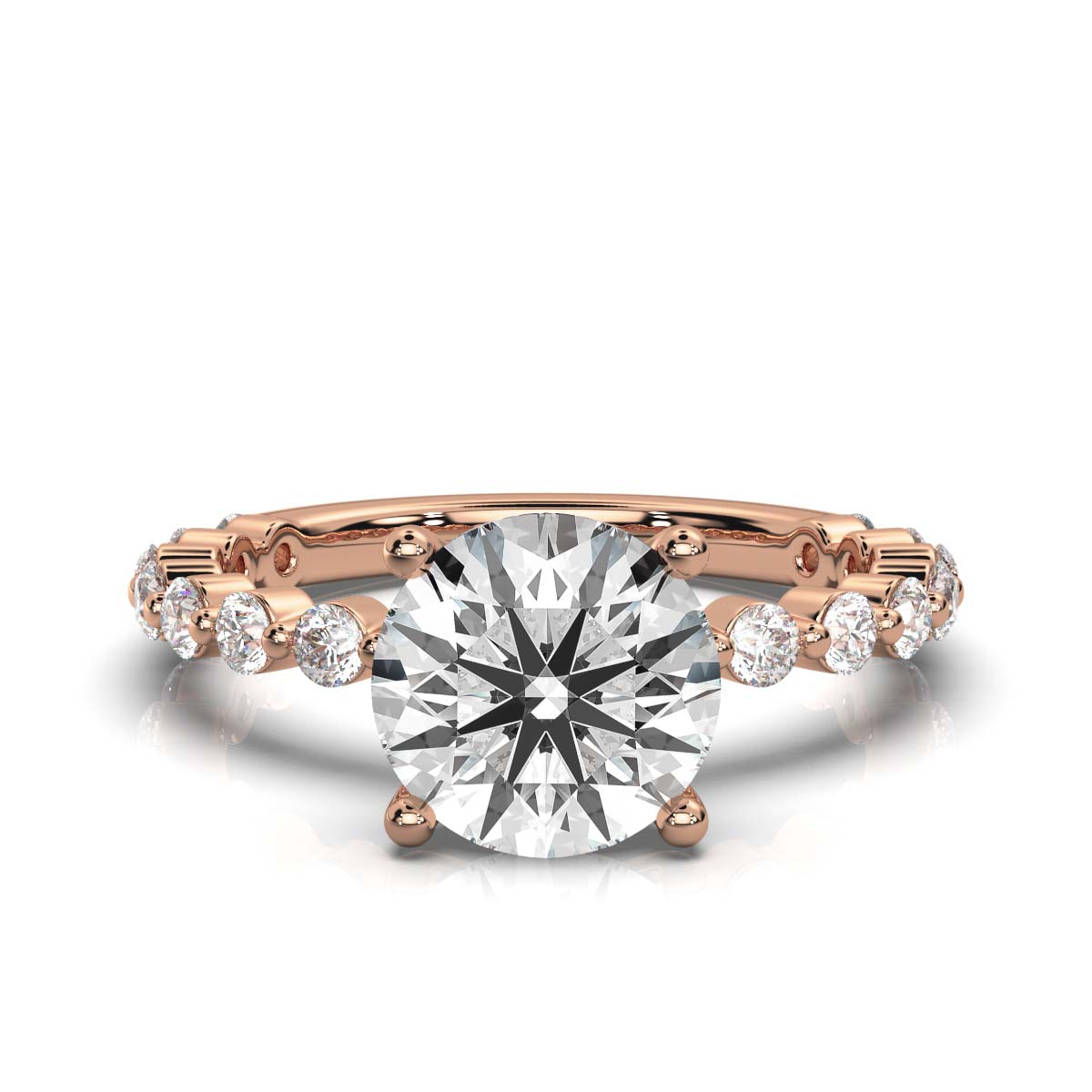 Solid Gold 2.5ct Lab Grown Diamond Ring
