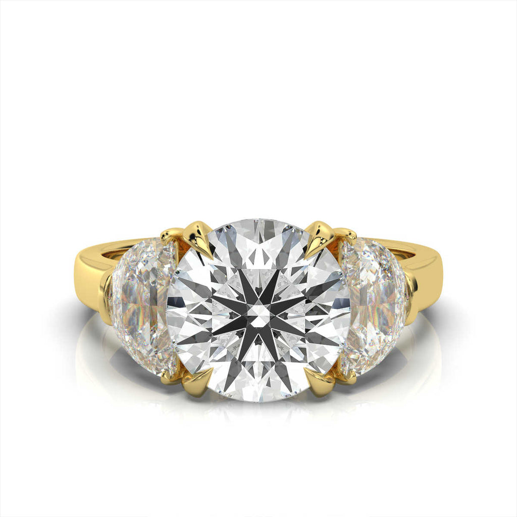 14K Solid Gold 0.5 CT Lab Grown Diamond Ring