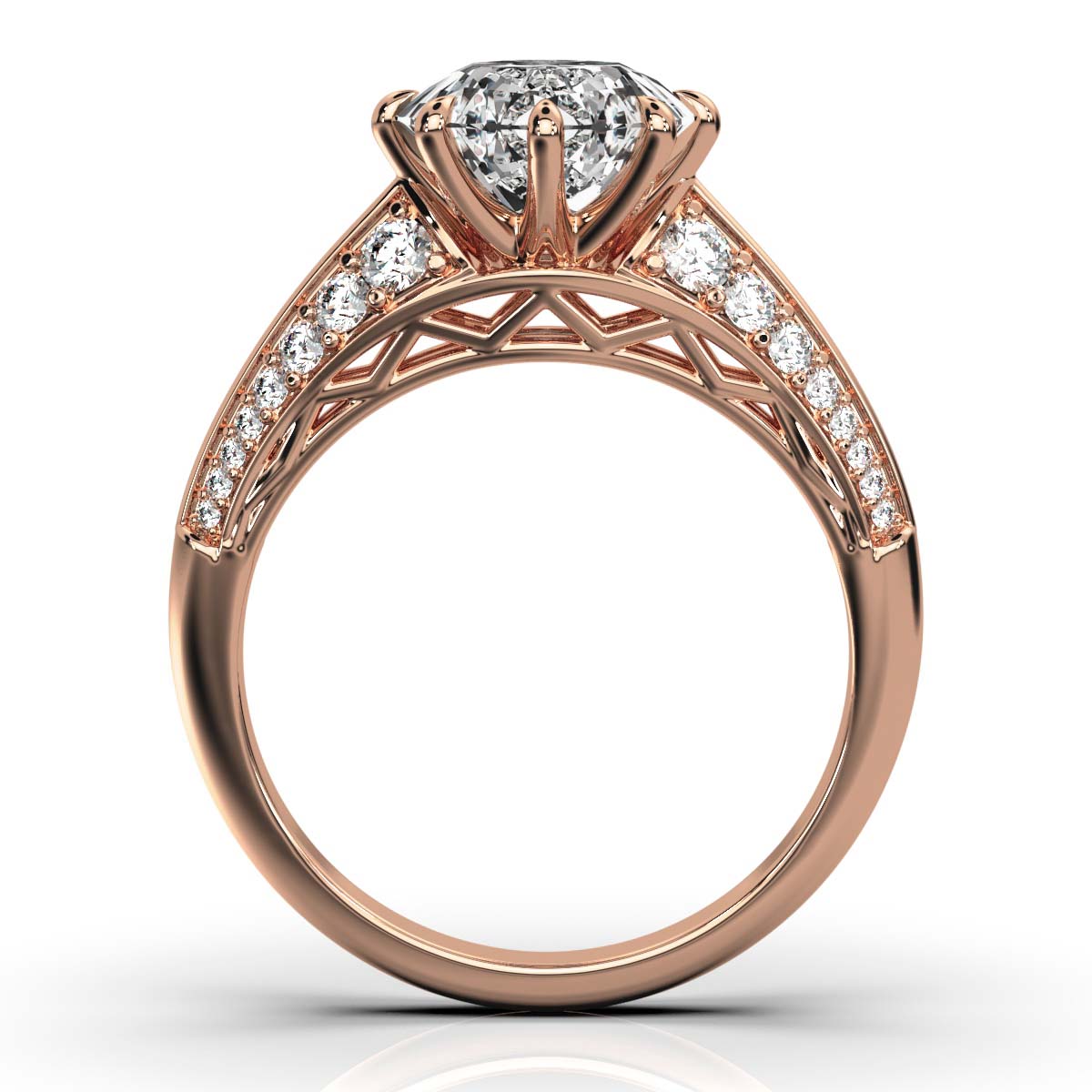 Solid Gold 2.3ct Solitaire Lab Grown Diamond Ring