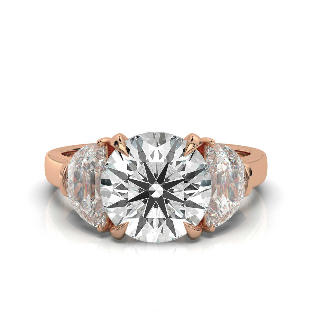 14K Solid Gold 0.5 CT Lab Grown Diamond Ring