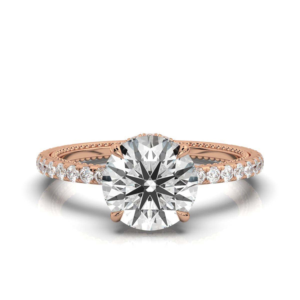 Solid Gold 2.5ct Solitaire Lab Diamond Ring