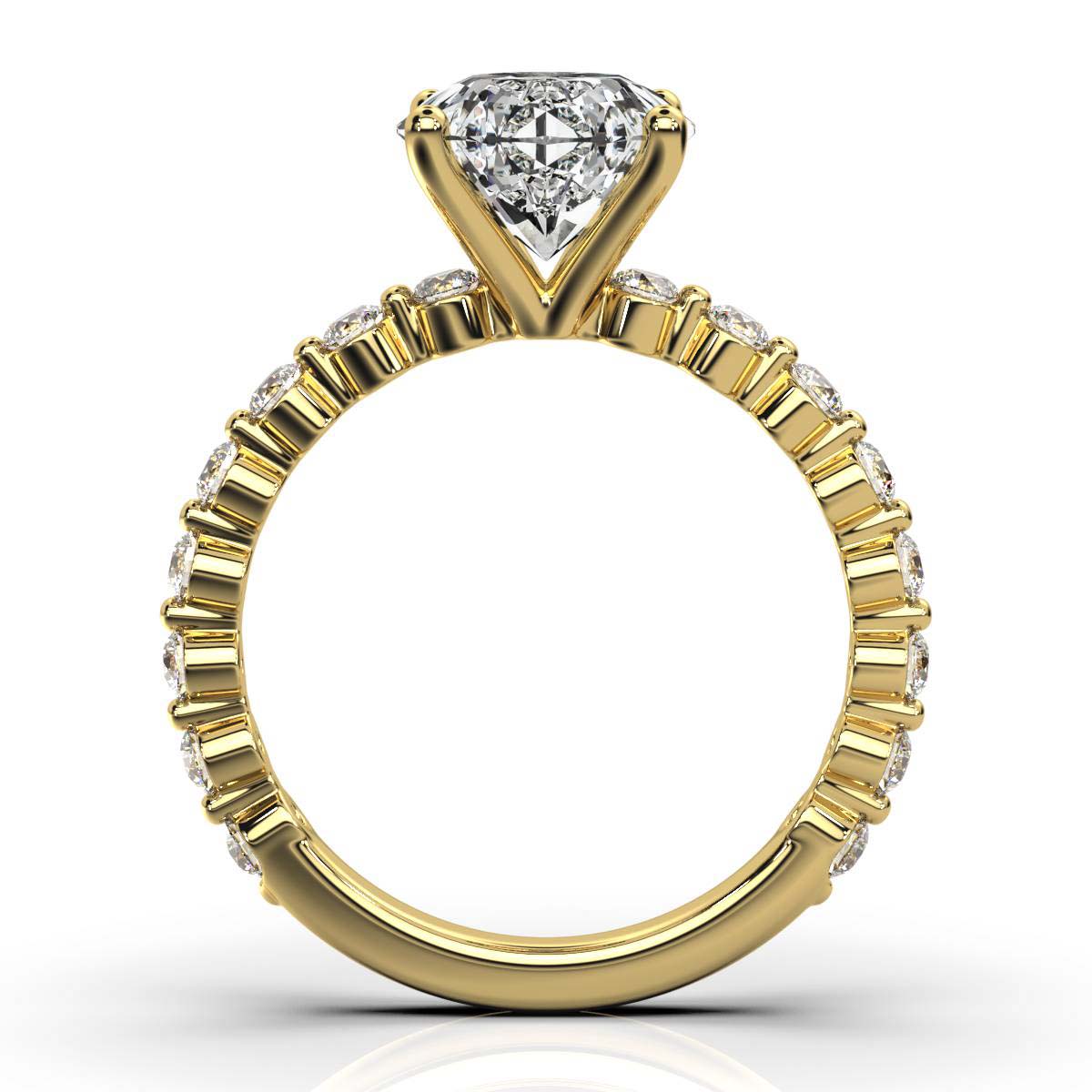 Solid Gold 2.5ct Lab Grown Diamond Ring