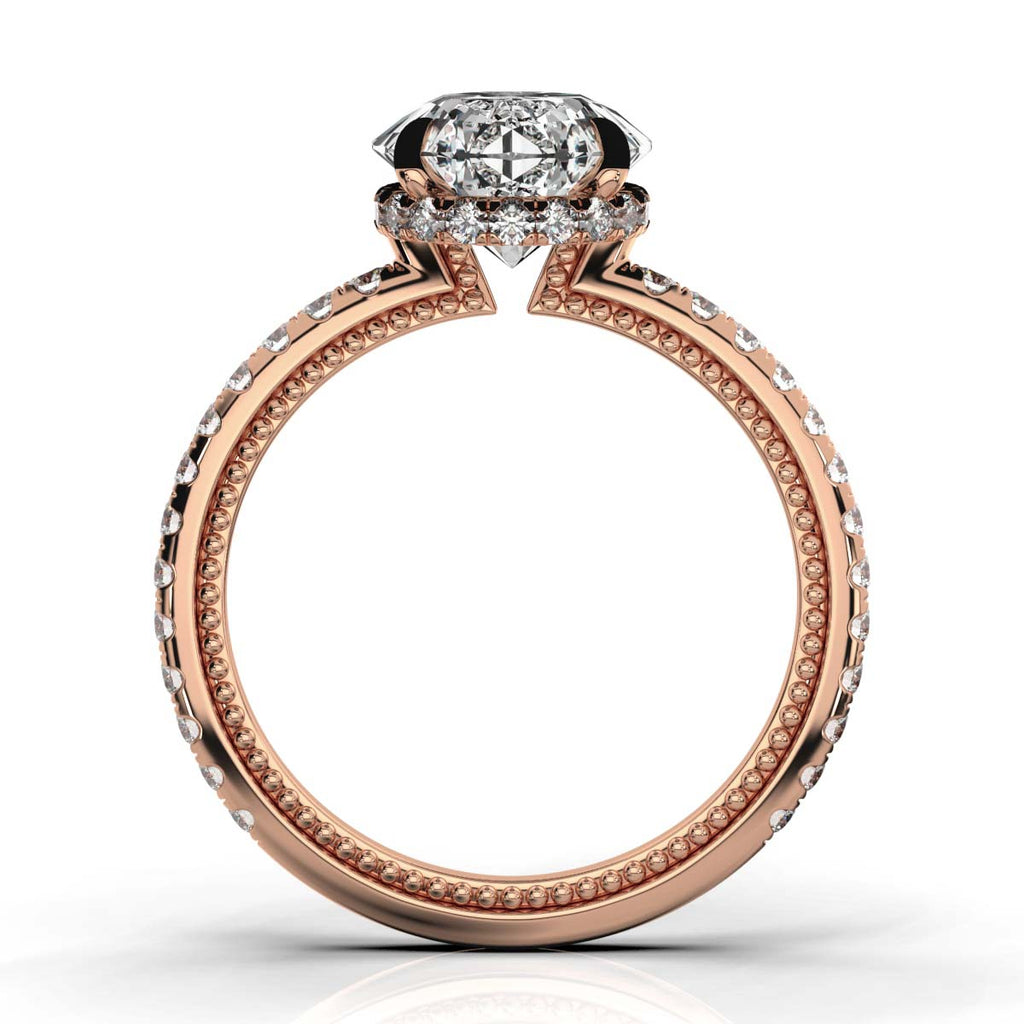 Solid Gold 2.5ct Solitaire Lab Diamond Ring