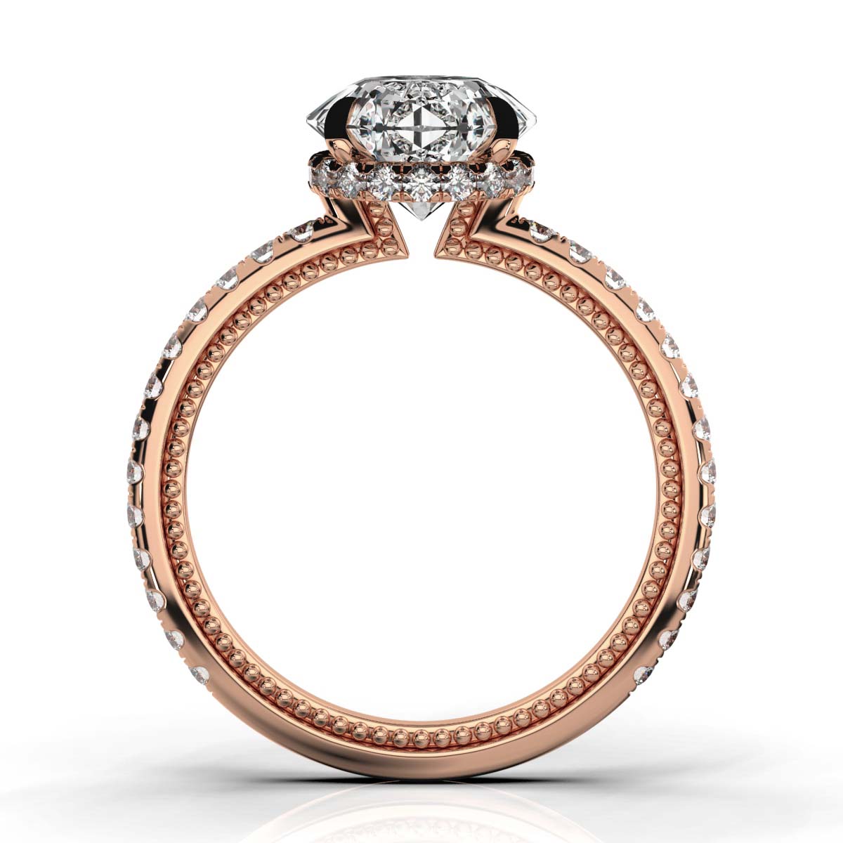 Solid Gold 2.5ct Solitaire Lab Diamond Ring