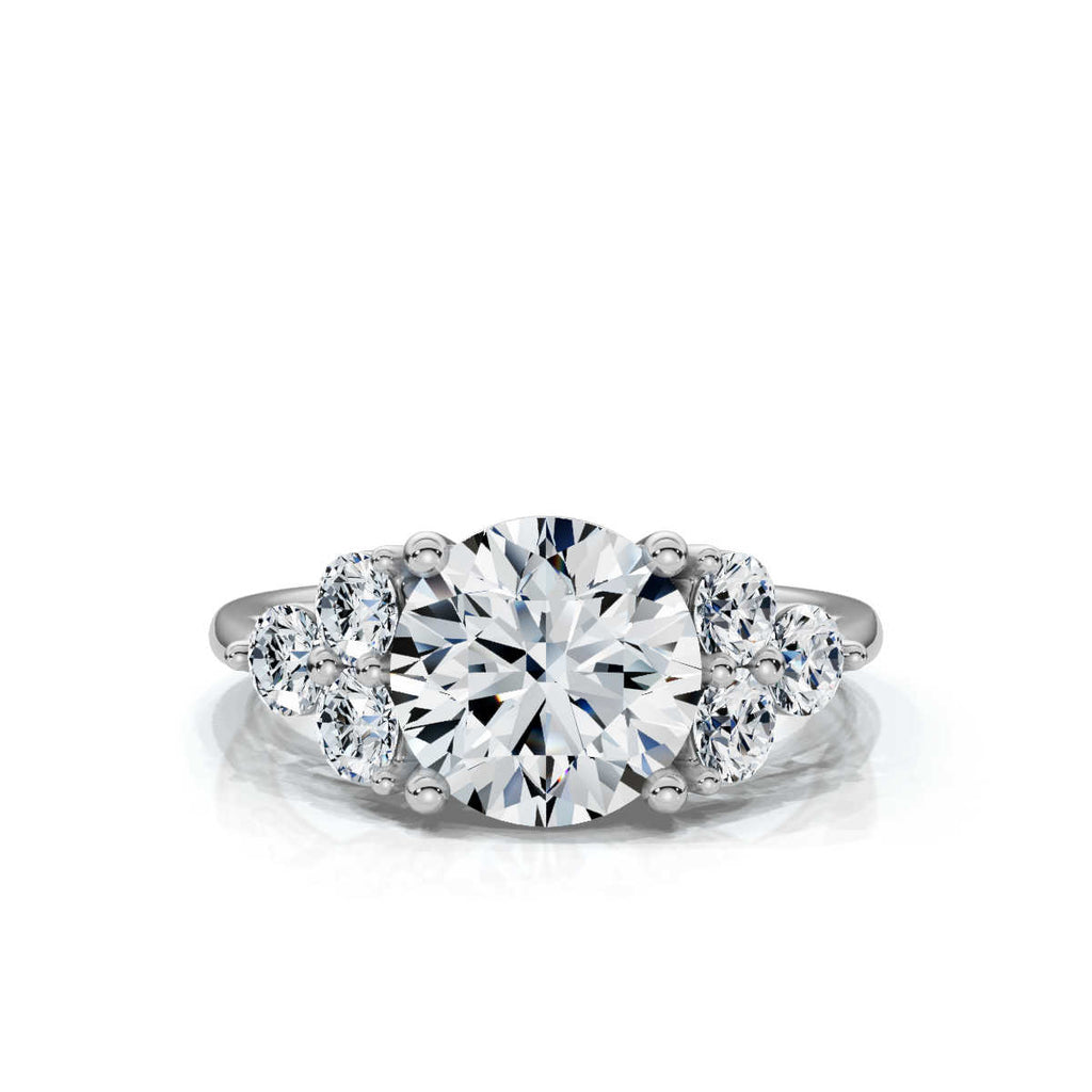 Solid Gold 2.6Ct Lab Grown Diamond Engagement Ring