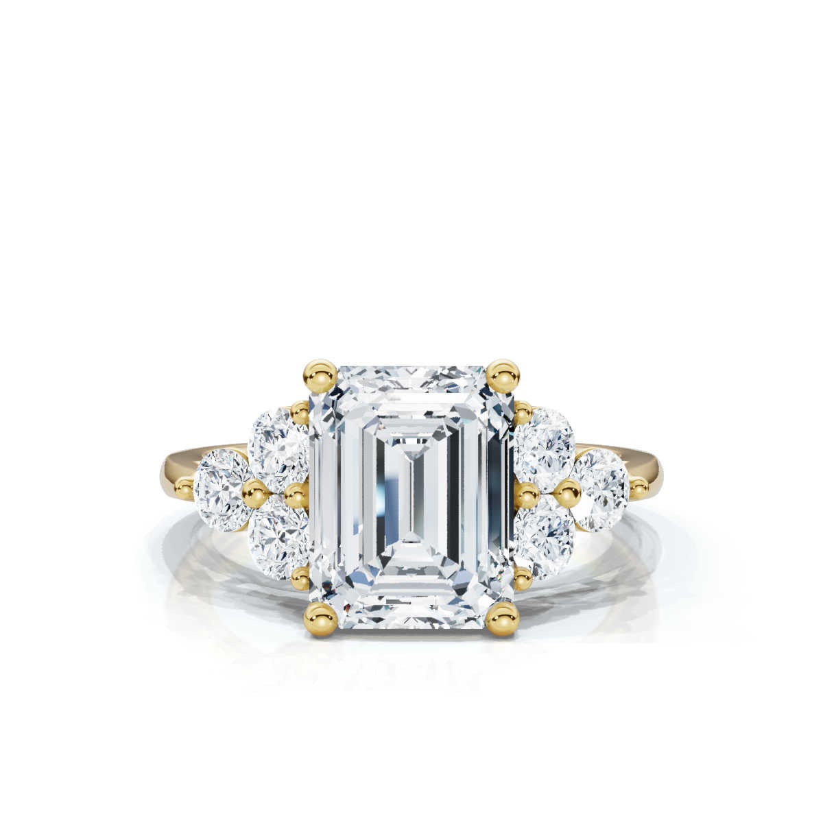 Solid Gold Solitaire Lab Grown Diamond Ring (CFD889)