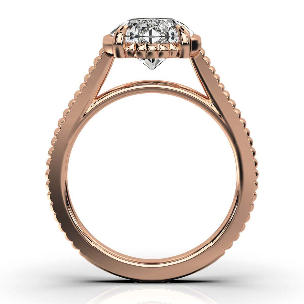 Solid Gold 2Ct Solitaire Engagement Ring