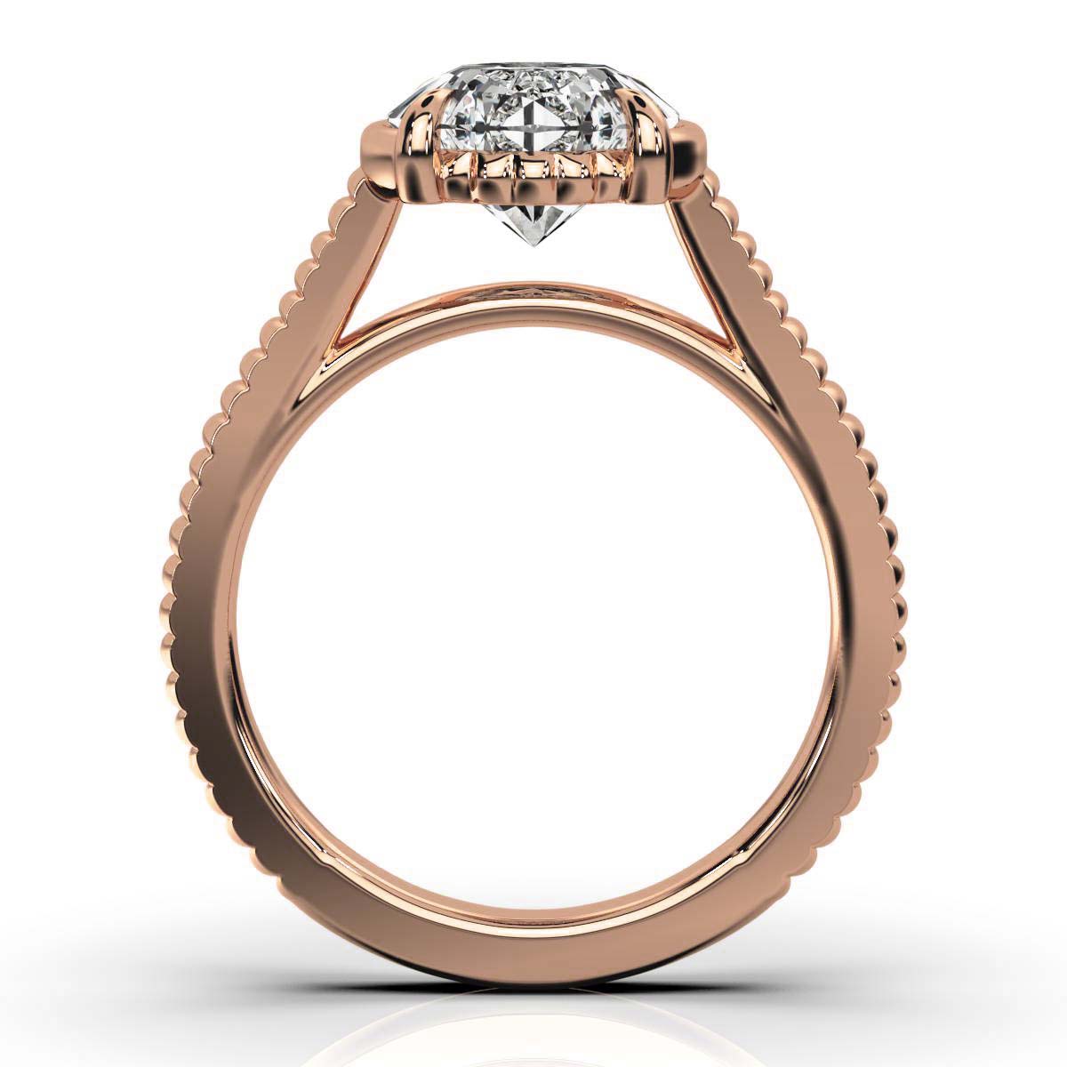 Solid Gold 2Ct Solitaire Engagement Ring