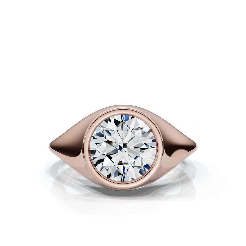 Solid Gold 2ct Lab Grown Diamond Engagement Ring (B4EAE1)