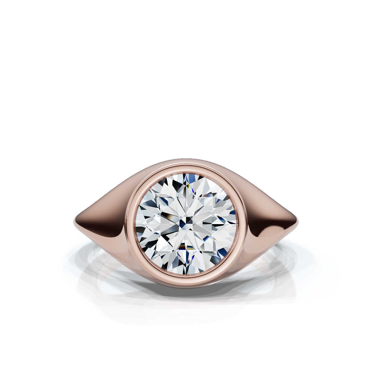 Solid Gold 2ct Lab Grown Diamond Engagement Ring (B4EAE1)