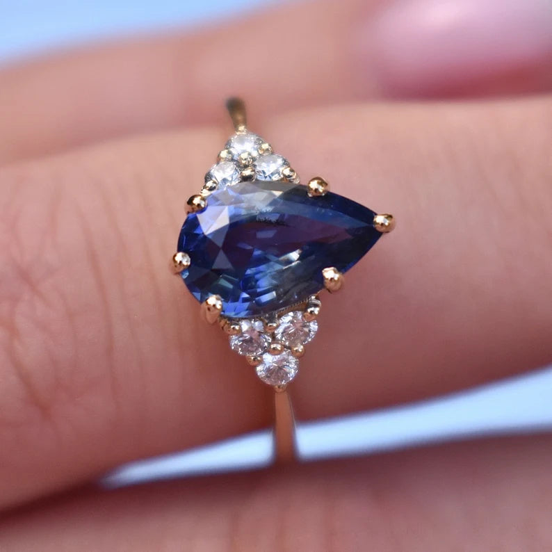 18K Solid Gold 1.8 CT Lab Grown Diamond Ring