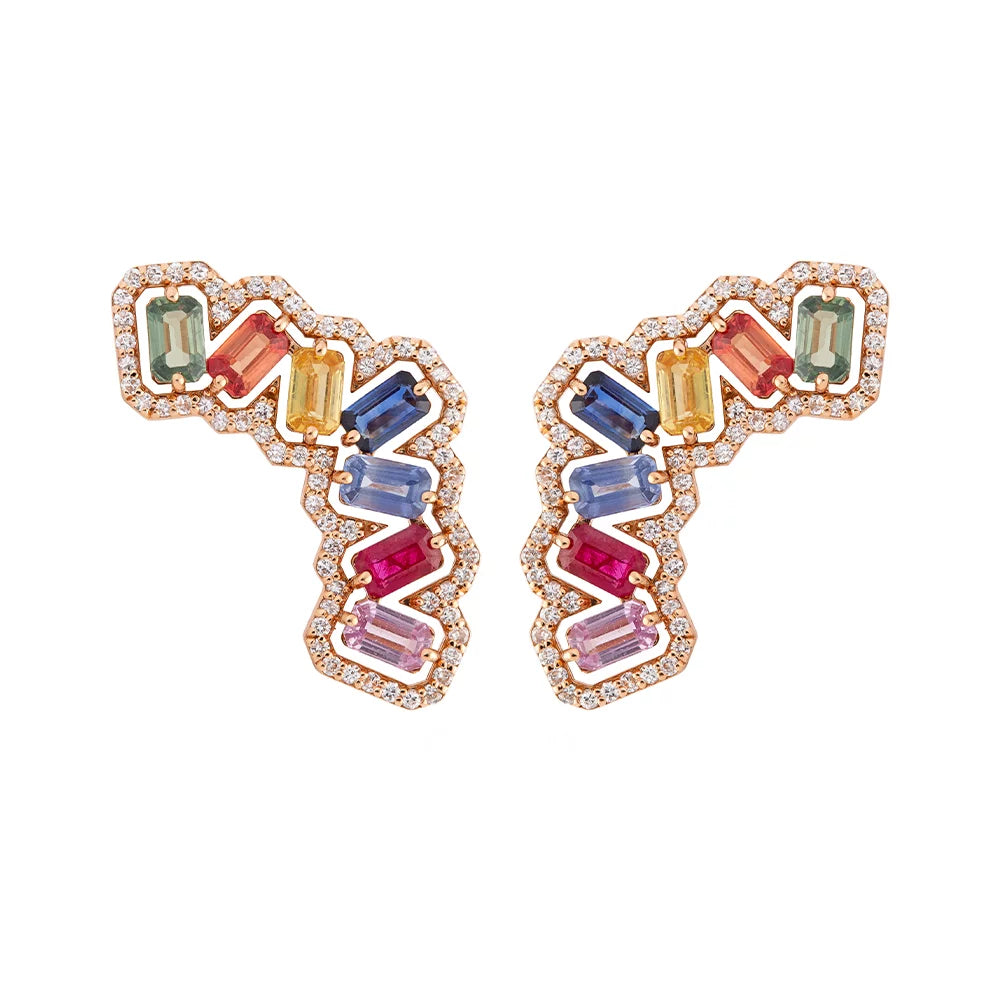 Solid Gold Festival Super Woman Earrings