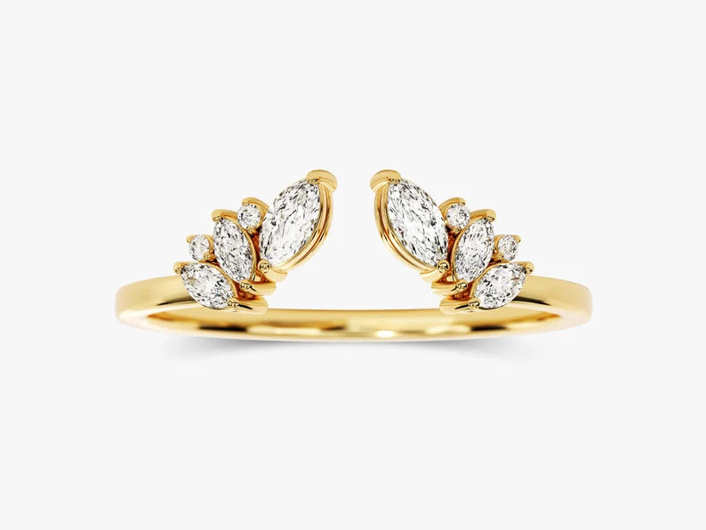 Solid Gold Diamond Wedding Band (6F704E)