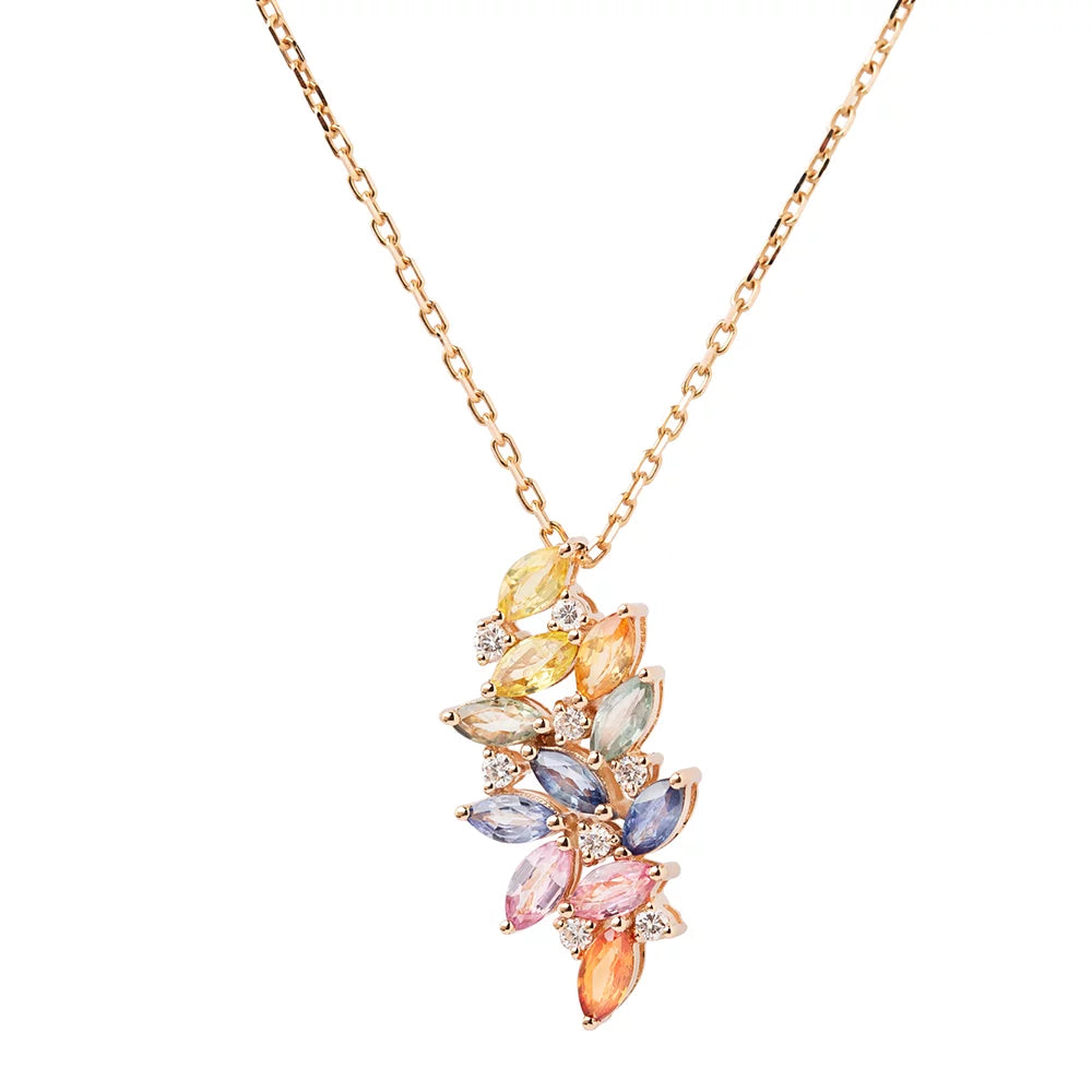Solid Gold Festival Casual Short Pendant