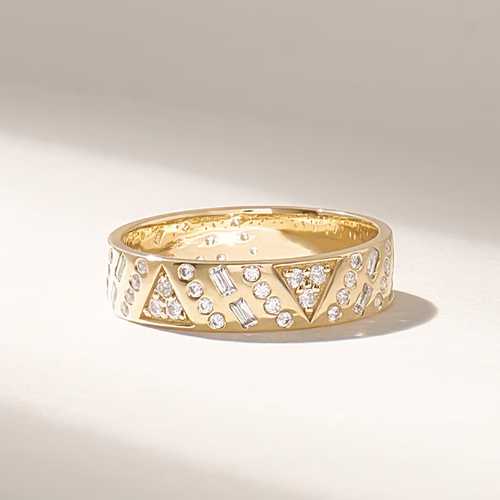 18K Solid Gold 0.46 CT Lab Grown Diamond Ring