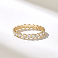 Solid Gold Diamond Eternity Wedding Ring