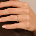 Solid Gold Pave Eternity Stacking Ring