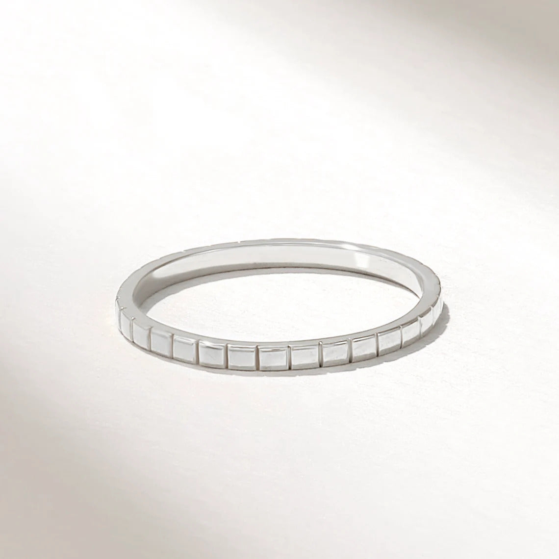 Solid Gold Golden Square Stacking Wedding Bands
