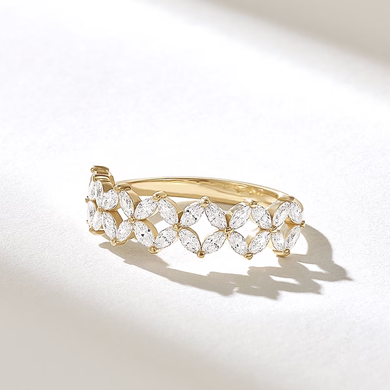 Solid Gold 0.5Ct Diamond Butterfly Ring