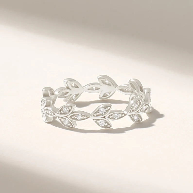 Solid Gold Vine Eternity Ring