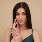 18K Solid Gold Amethyst Natural Diamond Engagement Ring - Image 6