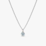 Aquamarine Charm Necklace - Image 2