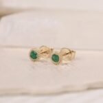 Art Deco Emerald Studs - Image 3