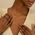 Baguette Natural Diamond Cluster Necklace - Image 4