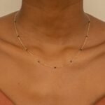 Black Diamond Station Necklace - Image 3