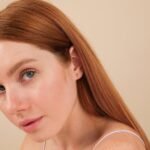 14K Solid Gold Blue Topaz Baguette Stud Earrings - Image 4