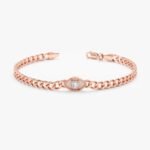 Bold Diamond Eye Cuban Chain Bracelet - Image 4