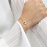 14K Solid Gold Bold Sapphire & Diamond Eye Bracelet - Image 6