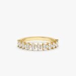 Cluster Diamond Half Eternity Ring