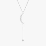 Crescent Diamond Lariat Necklace - Image 2