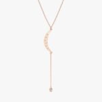 Crescent Diamond Lariat Necklace - Image 5