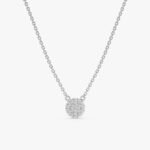 Dainty Natural Diamond Disc Necklace - Image 2