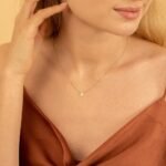 Dainty Natural Diamond Disc Necklace - Image 5