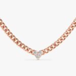 Dainty Diamond Heart Cuban Chain - Image 5