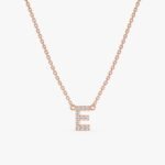 Dainty Diamond Initial Necklace - Image 3