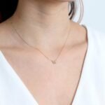 Dainty Diamond Initial Necklace - Image 4