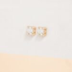 Dainty Natural Diamond Studs - Image 3