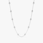 Dainty Multi Diamond By The Yard Necklace - Image 2