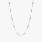 Dainty Multi Diamond By The Yard Necklace - Image 3