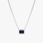 Dark Blue Sapphire Necklace - Image 2