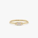 Diamond and Morganite Ring